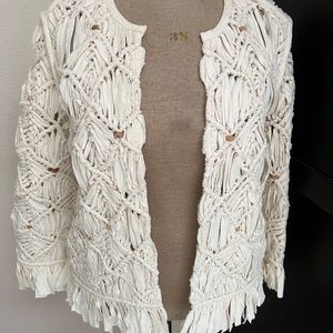 Free People Boho Rag Jacket Heirloom Collection Unique